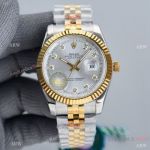Swiss Quality Rolex Datejust II Watch 41mm Silver Dial Diamond Markers Jubilee Band